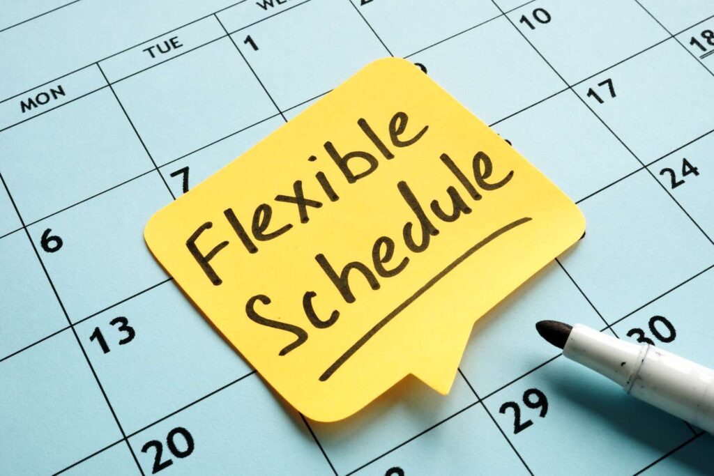 flexible-schedule-handwritten-memo-on-the-calendar--1202291839-9864ad4e70cc4a49be1d2dafb0695dac